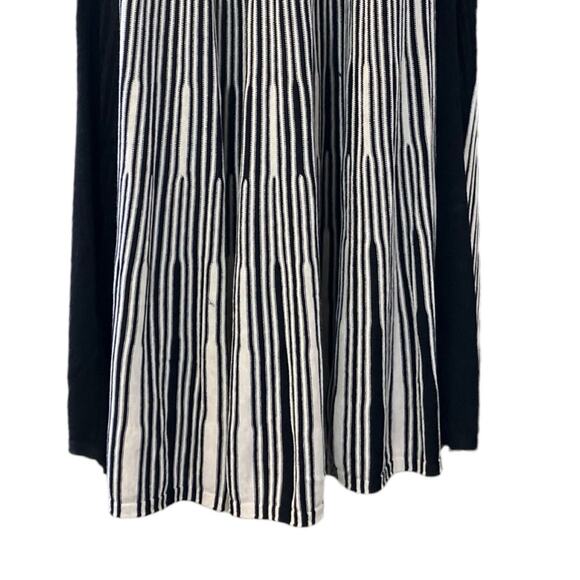 Nic + Zoe Women's Black/Cream Sleeveless Knit Sweater Slightly Flare Dress SZ 3X - Picture 6 of 10